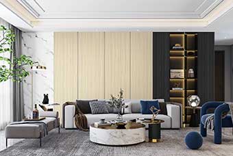 平凉轻奢风格-客厅