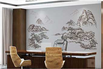 平凉森佰汇航空纤维墙咔(山水之间)