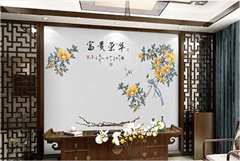 平凉森佰汇航空纤维墙咔(富贵荣华)